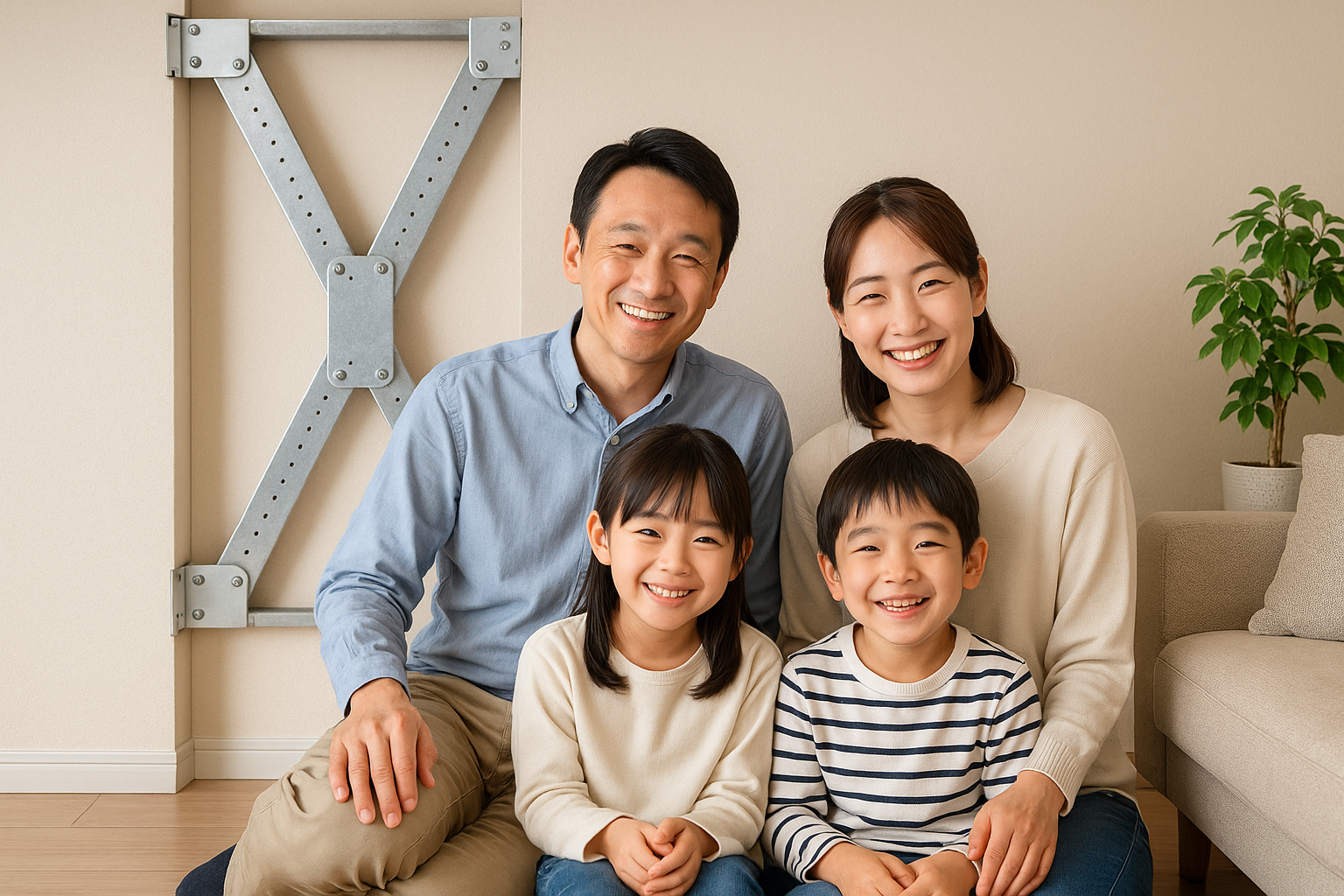 安心感を感じる家族のイメージ